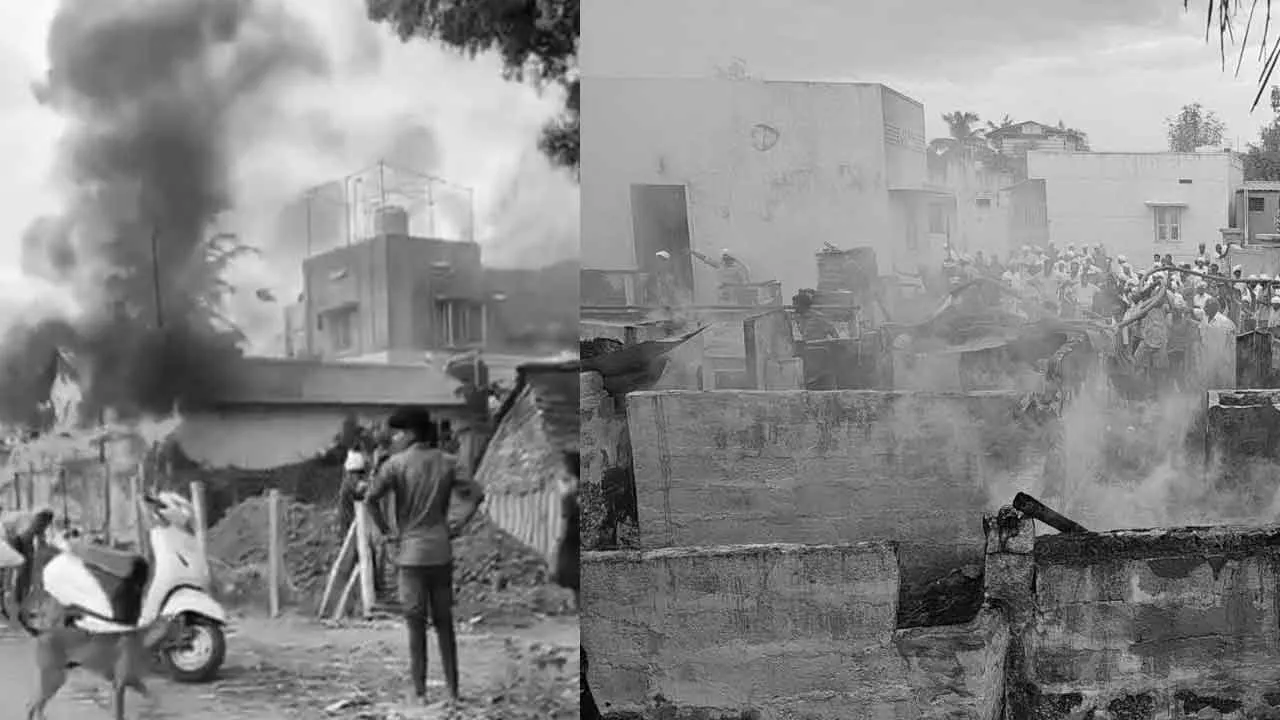  பயங்கர தீ விபத்து; 8 வீடுகள் எரிந்து நாசம்!