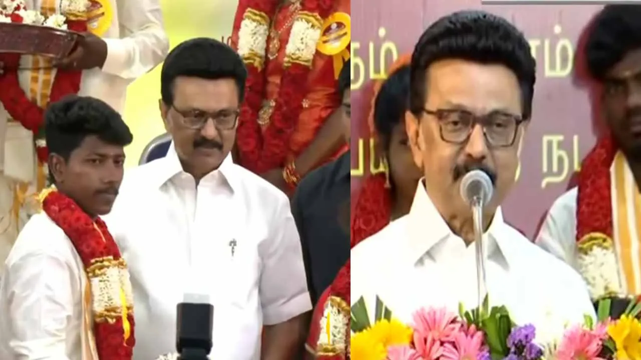  'I can't stand those who pretend to be devotees in the name of devotion' - Chief Minister M.K. Stalin's speech Photograph: (dmk) 
