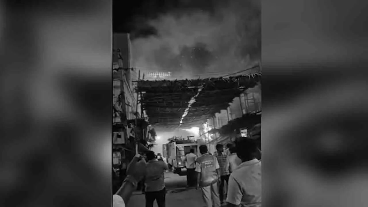  Terrible fire accident in Tirupati 