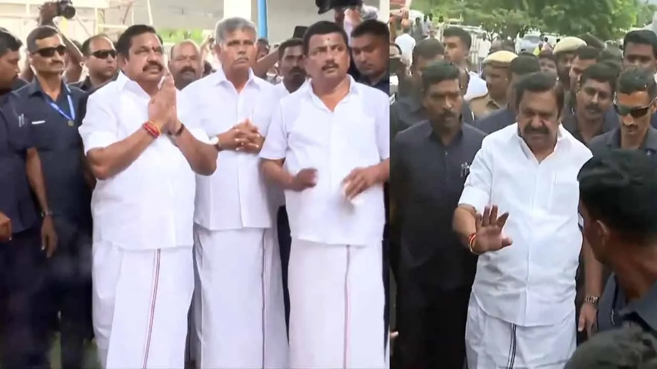  EPS journey started with Z Plus security; Former BJP leader boycotts Photograph: (admk) 
