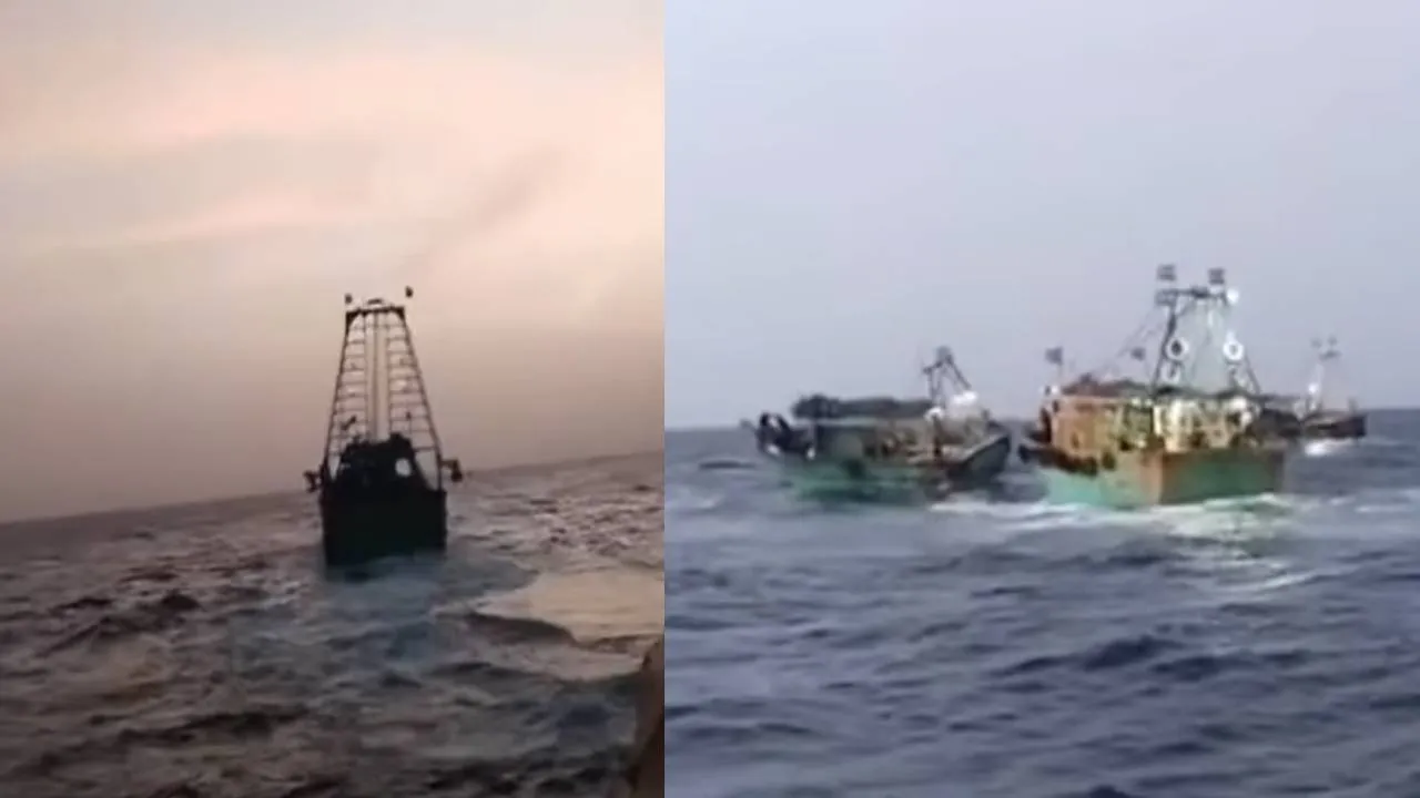  Attack on the high seas; Fishermen flee in fear for their lives Photograph: (CHENNAI) 