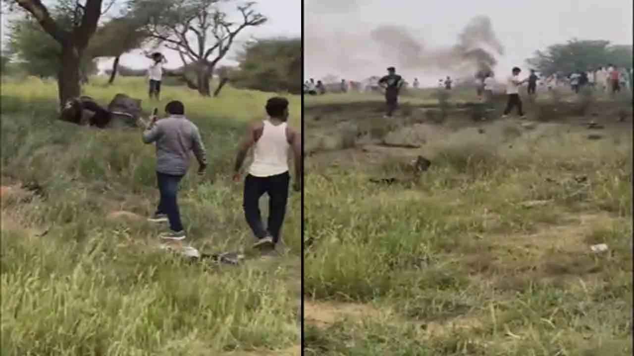  2 people massacre as fighter jet crashes in rajasthan 3rd accident in 5 months 