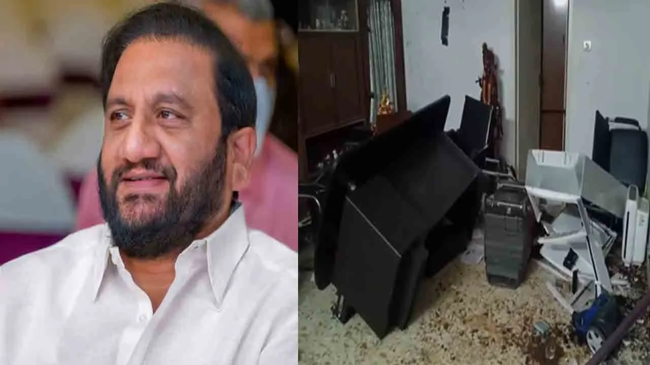  Controversy over obscene remarks about female MLA and YSR Congress leader's house ransacked 