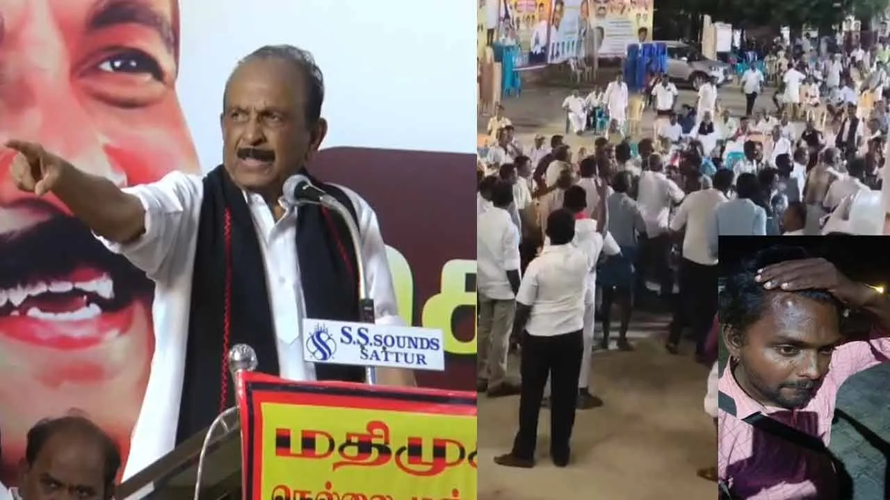  Attack on journalists at MDMK rally - South Indian Journalists Union strongly condemns Photograph: (mdmk) 