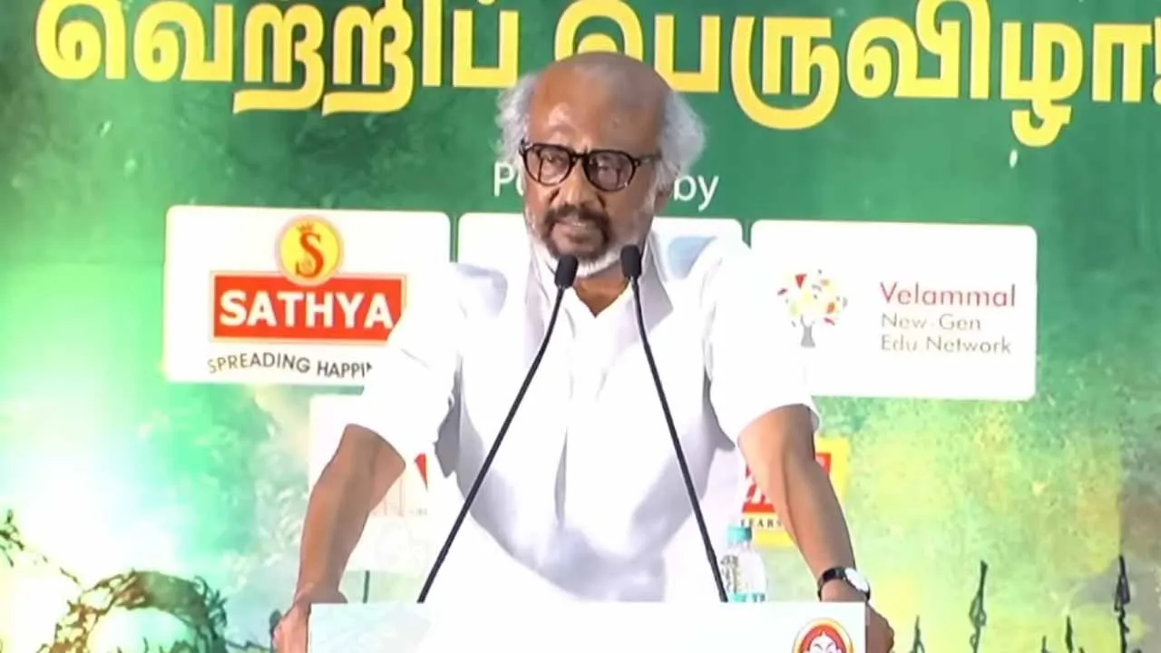  'I forgot to say that at the E.V.Velu book launch' - Rajinikanth's hilarious speech Photograph: (rajinikanth) 