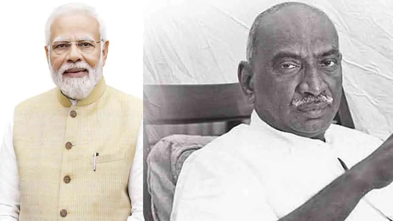  'He provided invaluable leadership' - Modi pays tribute to Kamaraj Photograph: (modi) 