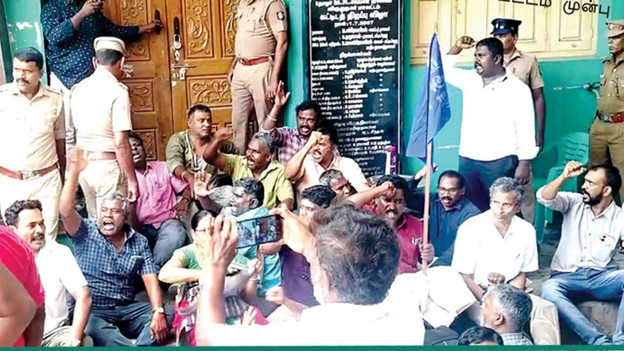  சங்கக் கட்டடம் யாருக்கு? விருதுநகர் வில்லங்க மோதல்