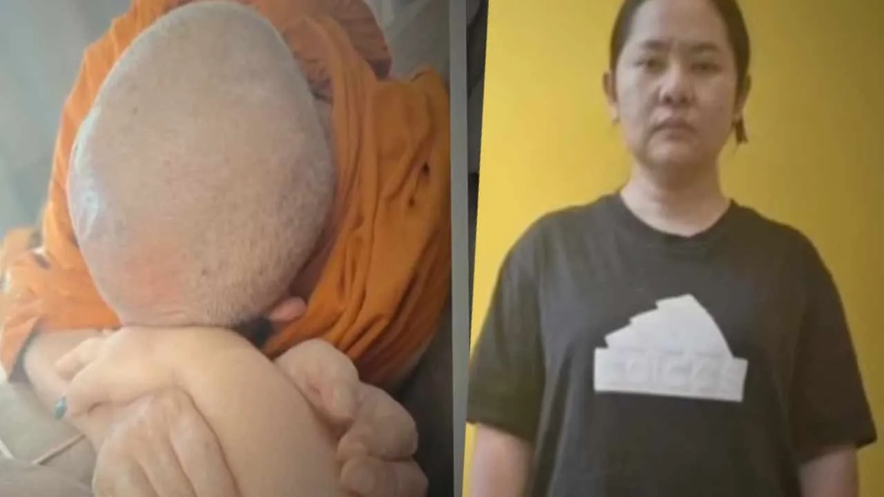  80,000 photos - Woman who lured monks into trap Photograph: (police) 