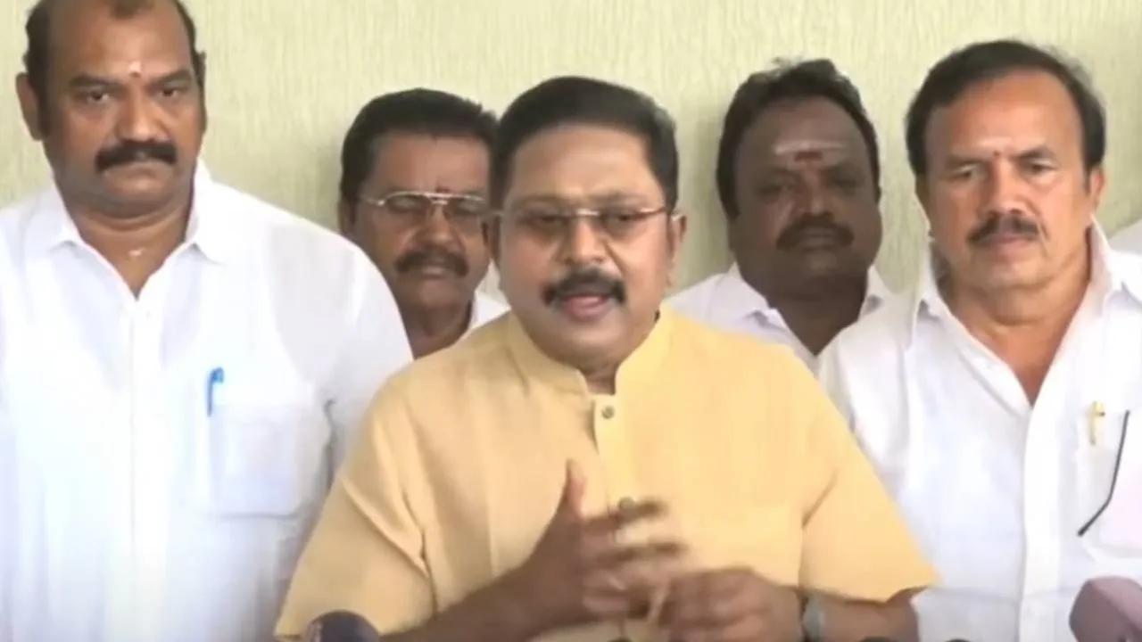  'This time there will be a joint cabinet in Tamil Nadu' - T.T.V. Dinakaran says Photograph: (ttv) 