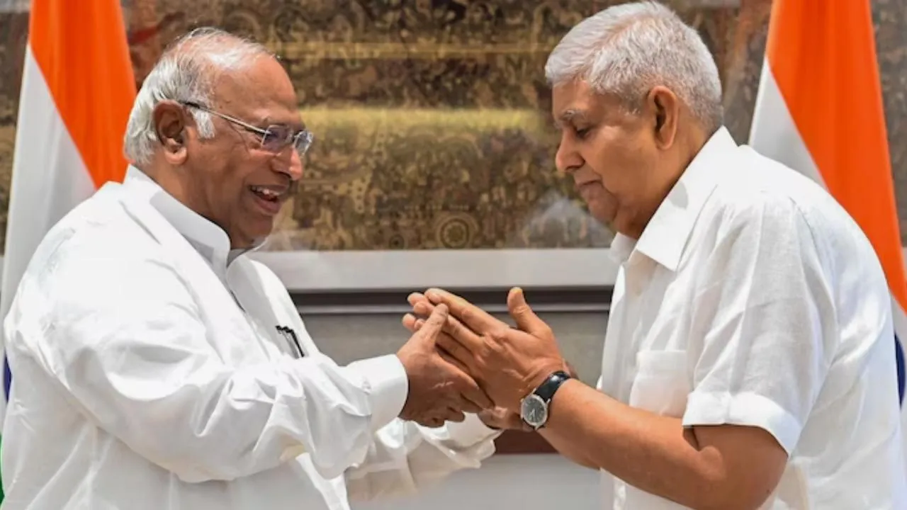  Kharge raises questions Who is behind this Dhankar's resignation issue 