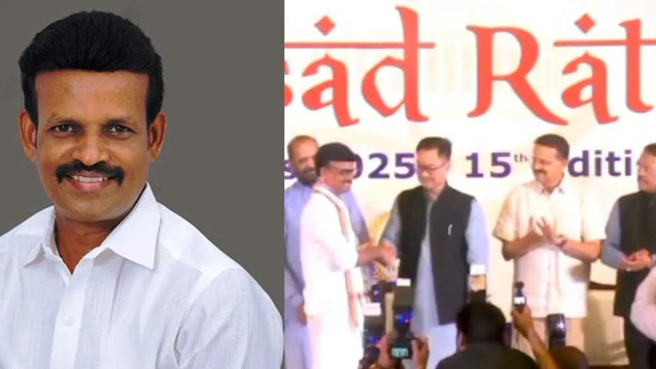  Tamil Nadu MP awarded 'Sansad Ratna' - Pride for Tamil Nadu after 11 years Photograph: (thiruvannamalai) 