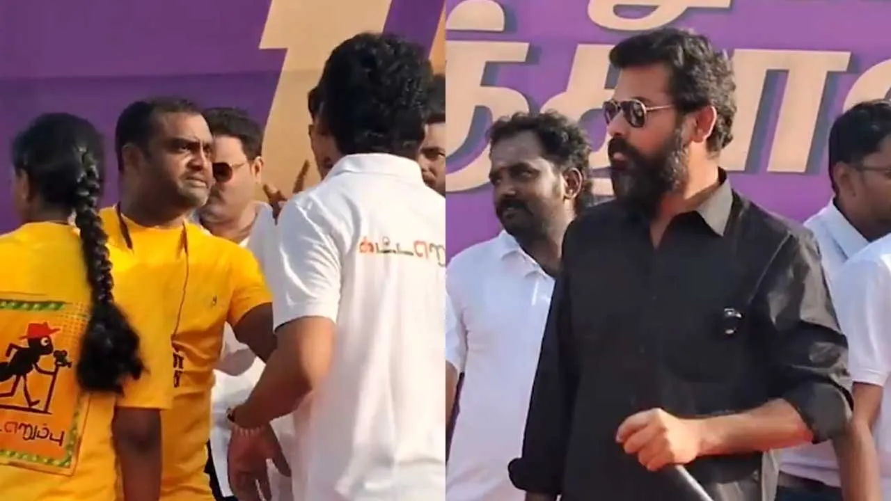  மேடை ஏறி முறையிட்ட நபர்; விமல் பங்கேற்ற நிகழ்ச்சியில் பரபரப்பு