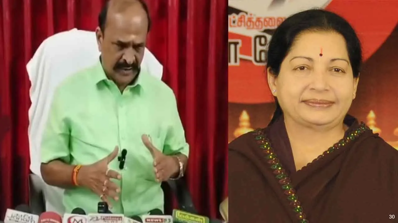  'Jayalalithaa's historical mistake' - Kadambur Raju suddenly jumped Photograph: (admk) 