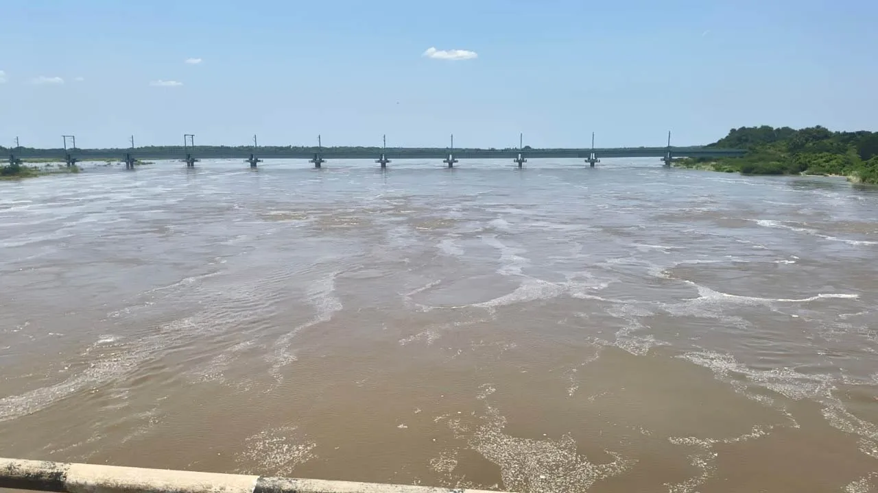  1.20 lakh cubic feet of water released in Keelanai Photograph: (cuddalore) 