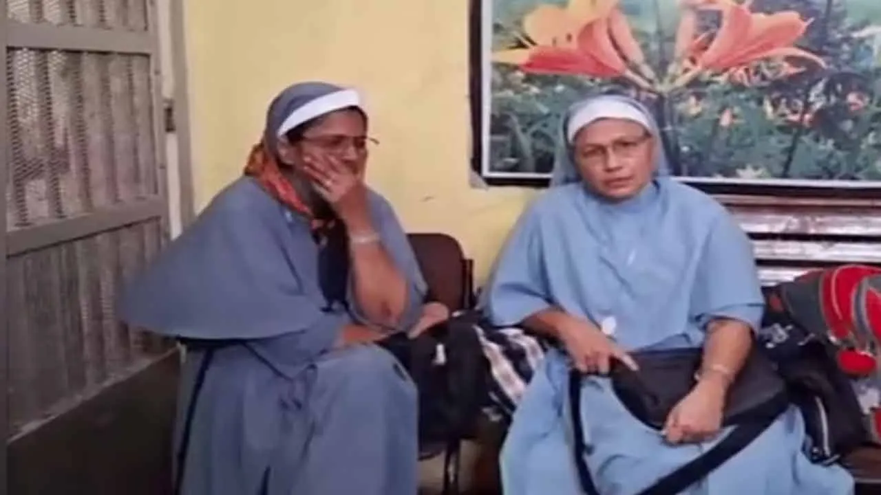 kerala Nuns who caused a stir arrested in chattisgarh and Case to go to NIA court 