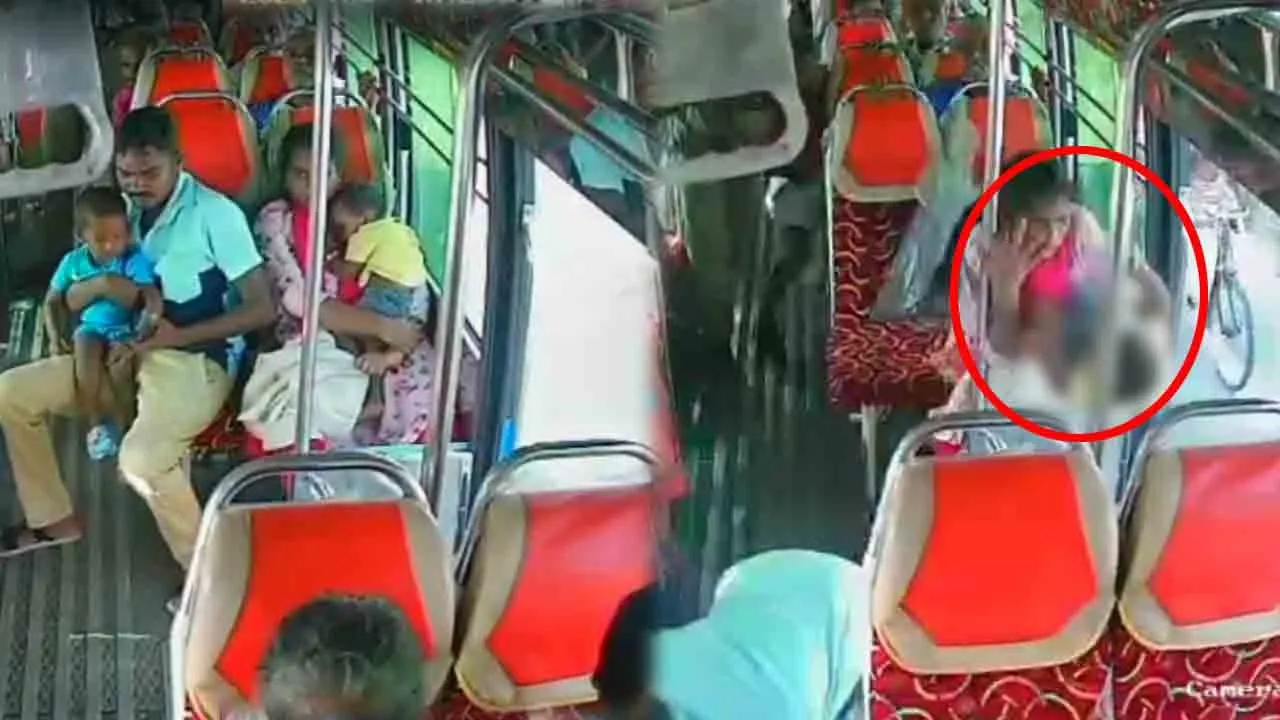  திடீரென பிரேக் பிடித்த ஓட்டுநர்; பேருந்துக்கு வெளியே விழுந்த குழந்தை - பதைபதைக்கும் சம்பவம்!