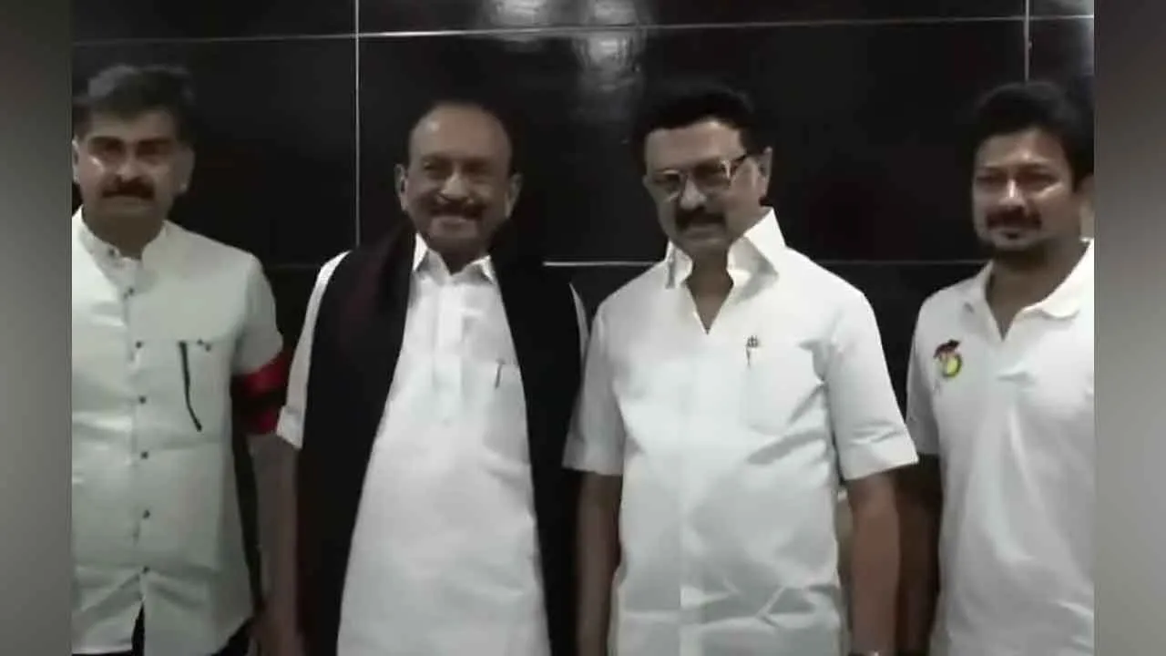  முதல்வர் மு.க. ஸ்டாலினுடன் வைகோ சந்திப்பு!