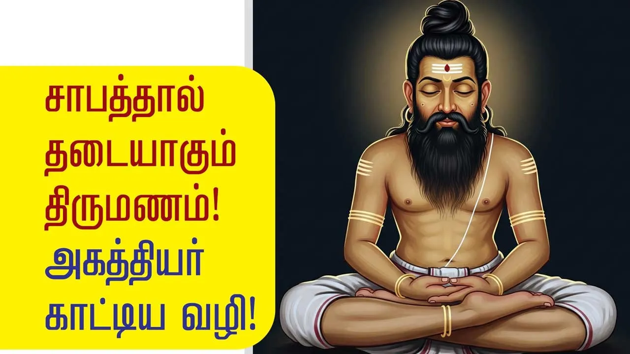  சாபத்தால் தடையாகும் திருமணம்! அகத்தியர் காட்டிய வழி சித்தர்தாசன் சுந்தர்ஜி ஜீவநாடி (ஊழ்வினை ஆய்வு) ஜோதிடர்