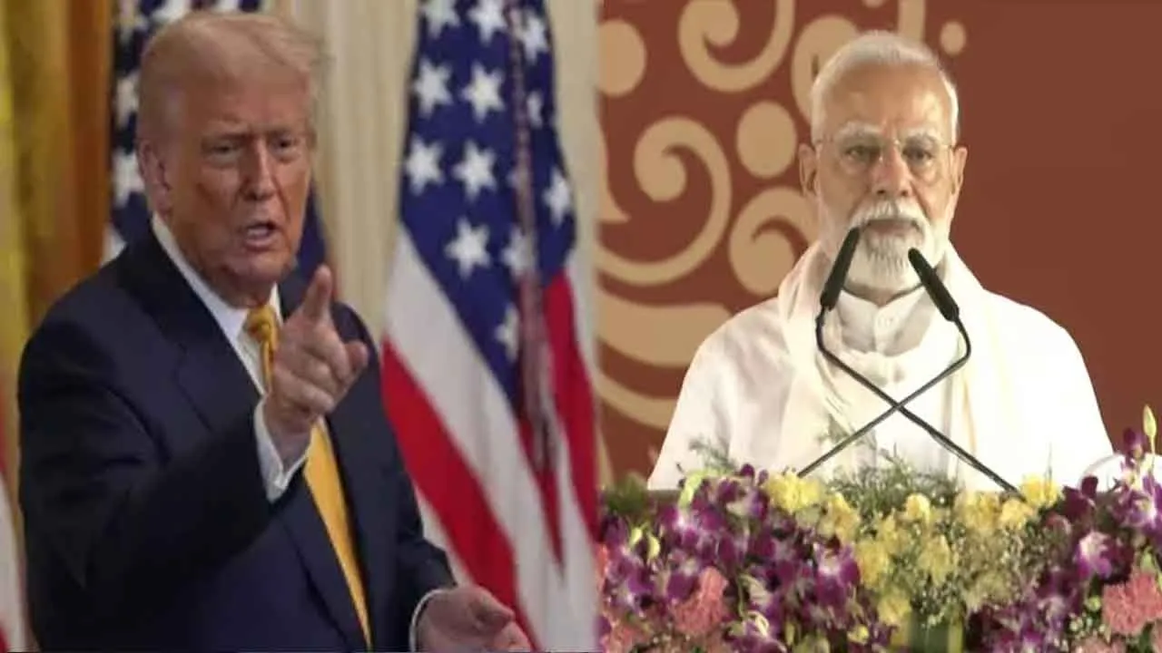  PM Modi gives indirect response after Trump calls India a dead economy 