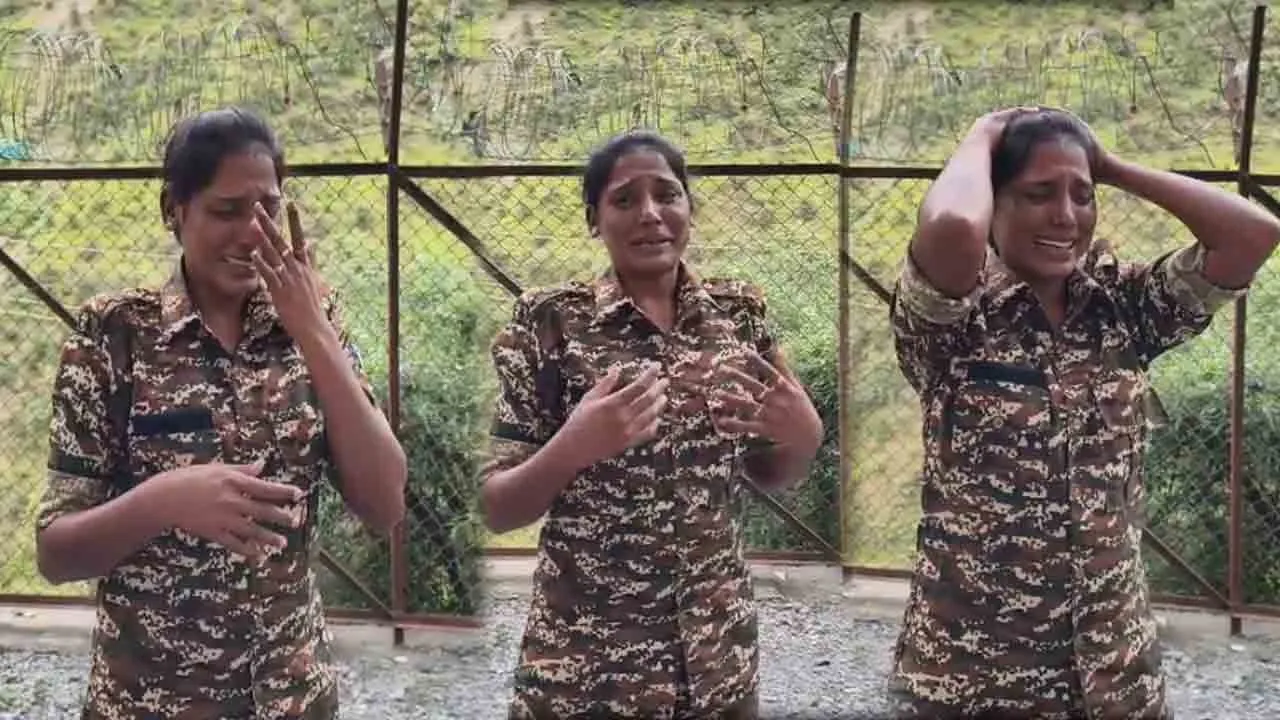  “எல்லாமே போச்சி.. என்ன செய்றதுன்னே தெரியல...” - கதறி அழுத பெண் சி.ஆர்.பி.எஃப் காவலர்!
