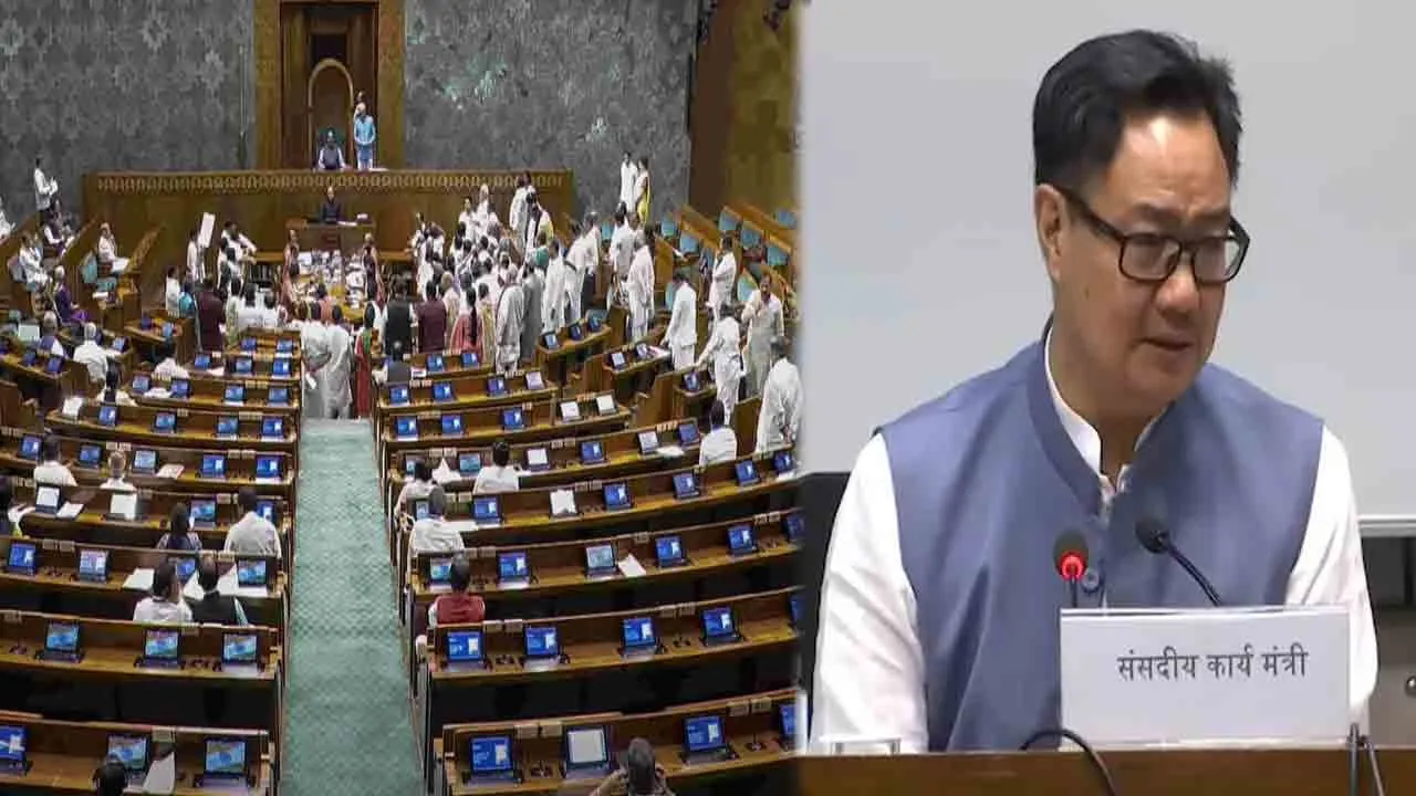  Union Minister kiren rijiju warns Bills will be passed without debate 