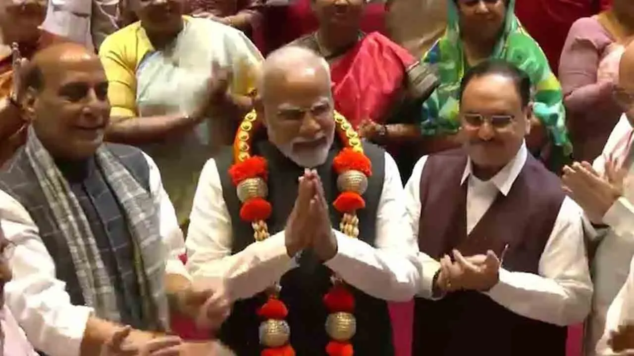  National Democratic Alliance MPs praise Prime Minister Modi in Parliament for operation sindoor success 