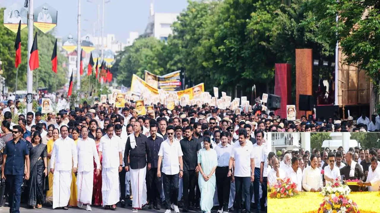  கலைஞர் நினைவு நாள்; முதல்வர் மு.க. ஸ்டாலின் மரியாதை!