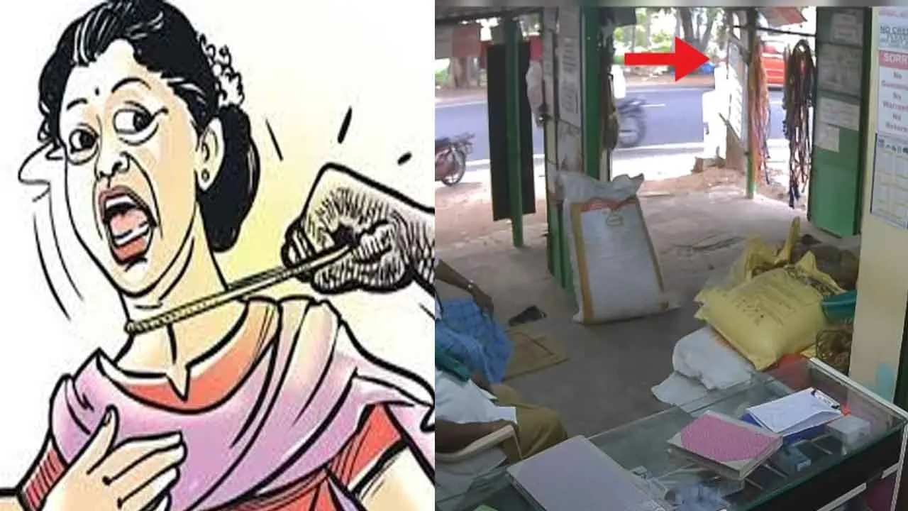  Jewelry snatched in a car; CCTV footage of a chase on the Karur-Trichy road Photograph: (karur) 