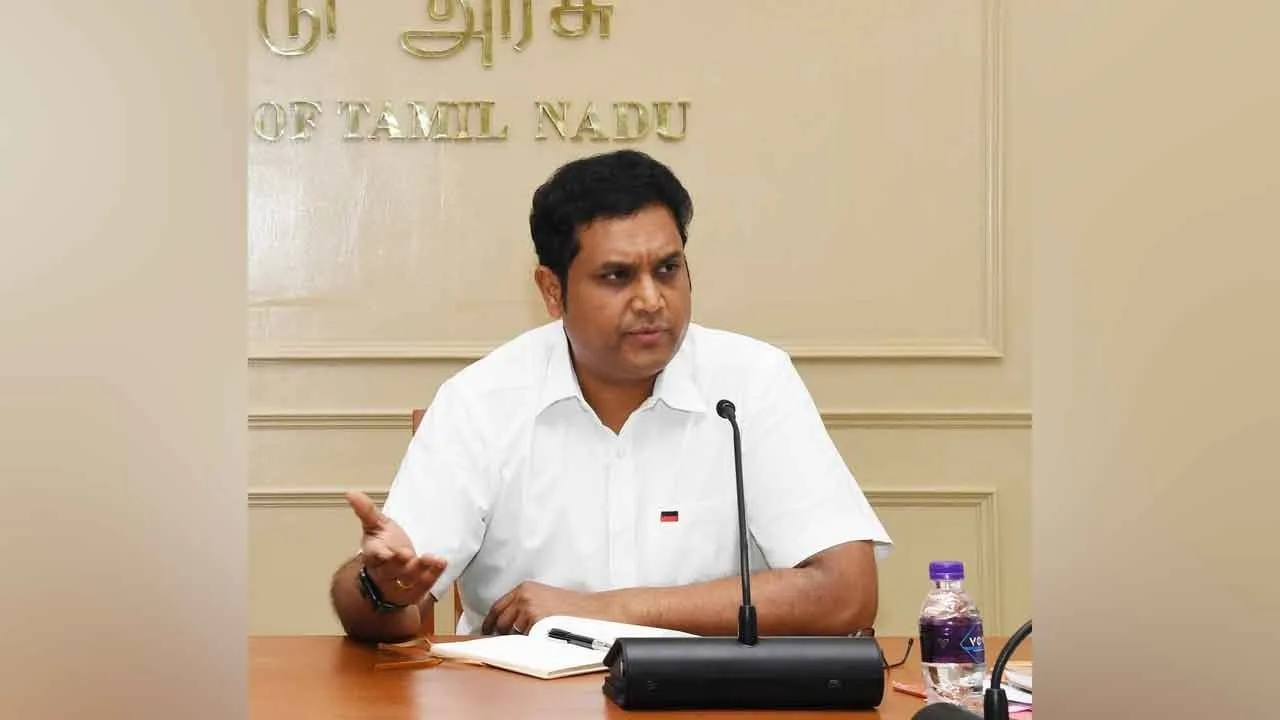  “வயிற்றெரிச்சலில் இ.பி.எஸ். புலம்பி வருகிறார்” - அமைச்சர் டி.ஆர்.பி. ராஜா விளாசல்!