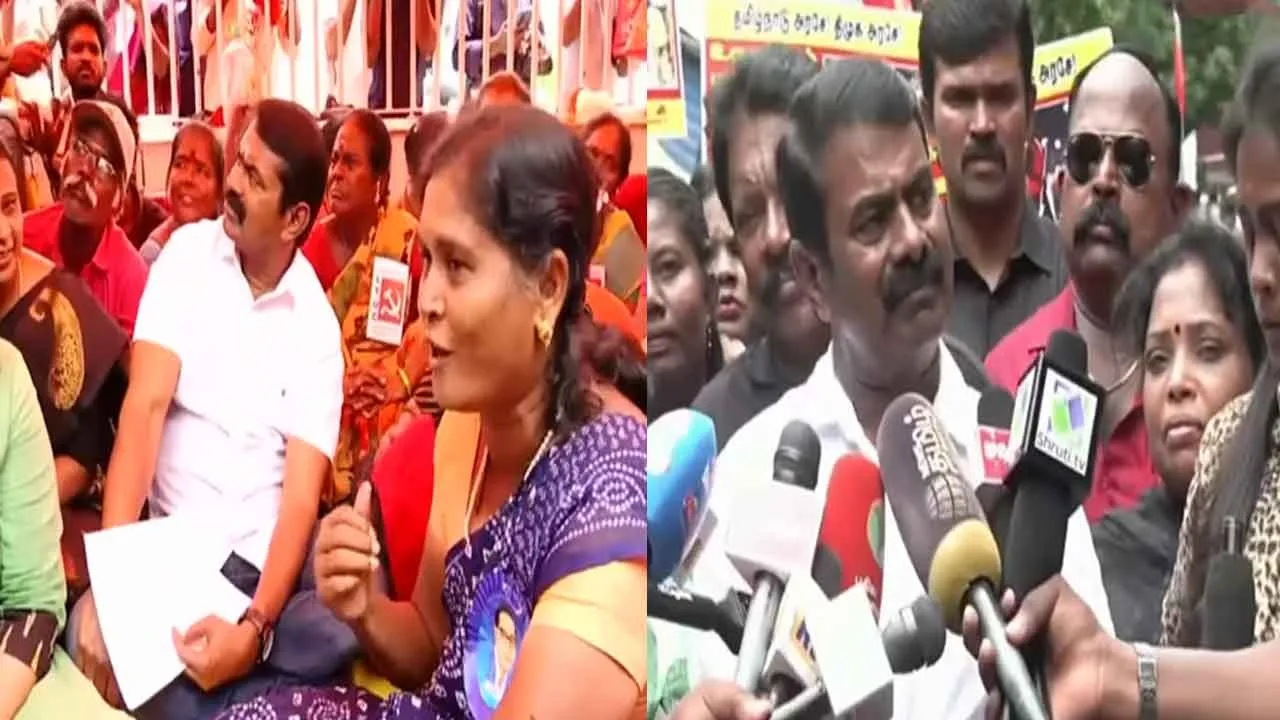  “போராடுகிற எங்களுடைய மக்களுடன் ஏன் முதல்வர் வரவில்லை?” - கொந்தளித்த சீமான்!