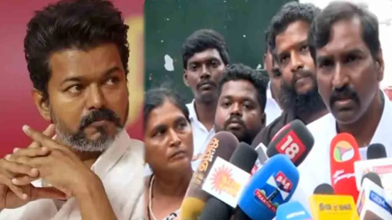  'He said he was deeply worried' - Protest group interview about meeting with Vijay Photograph: (tvk) 
