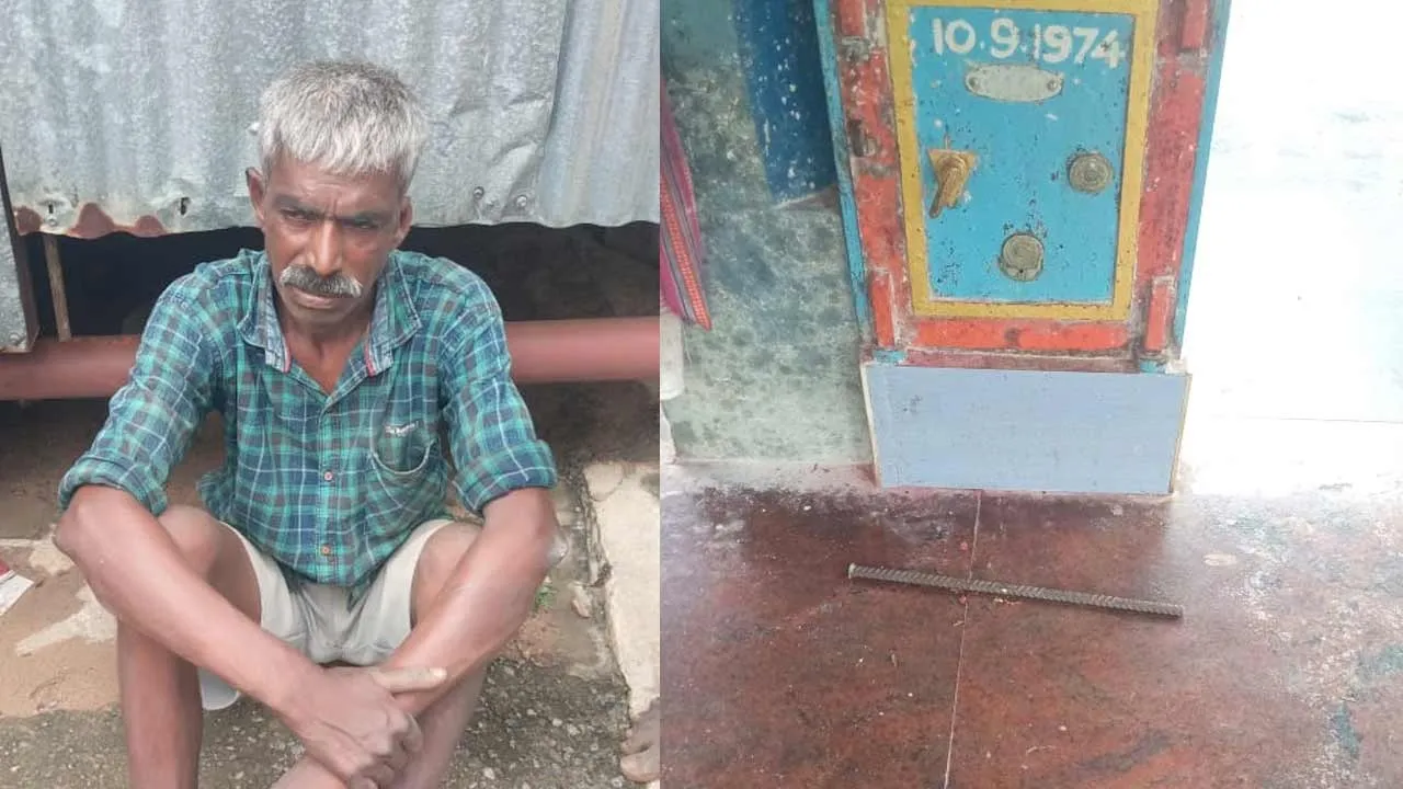  After finishing cooking, the only job is to break the temple money! - Money thief caught red-handed Photograph: (pudukottai) 