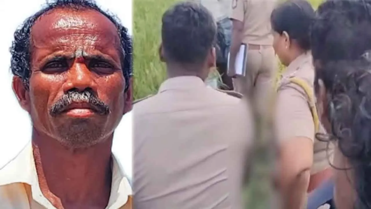  Farmers who fell on their farmland protest against public Photograph: (cuddalore) 
