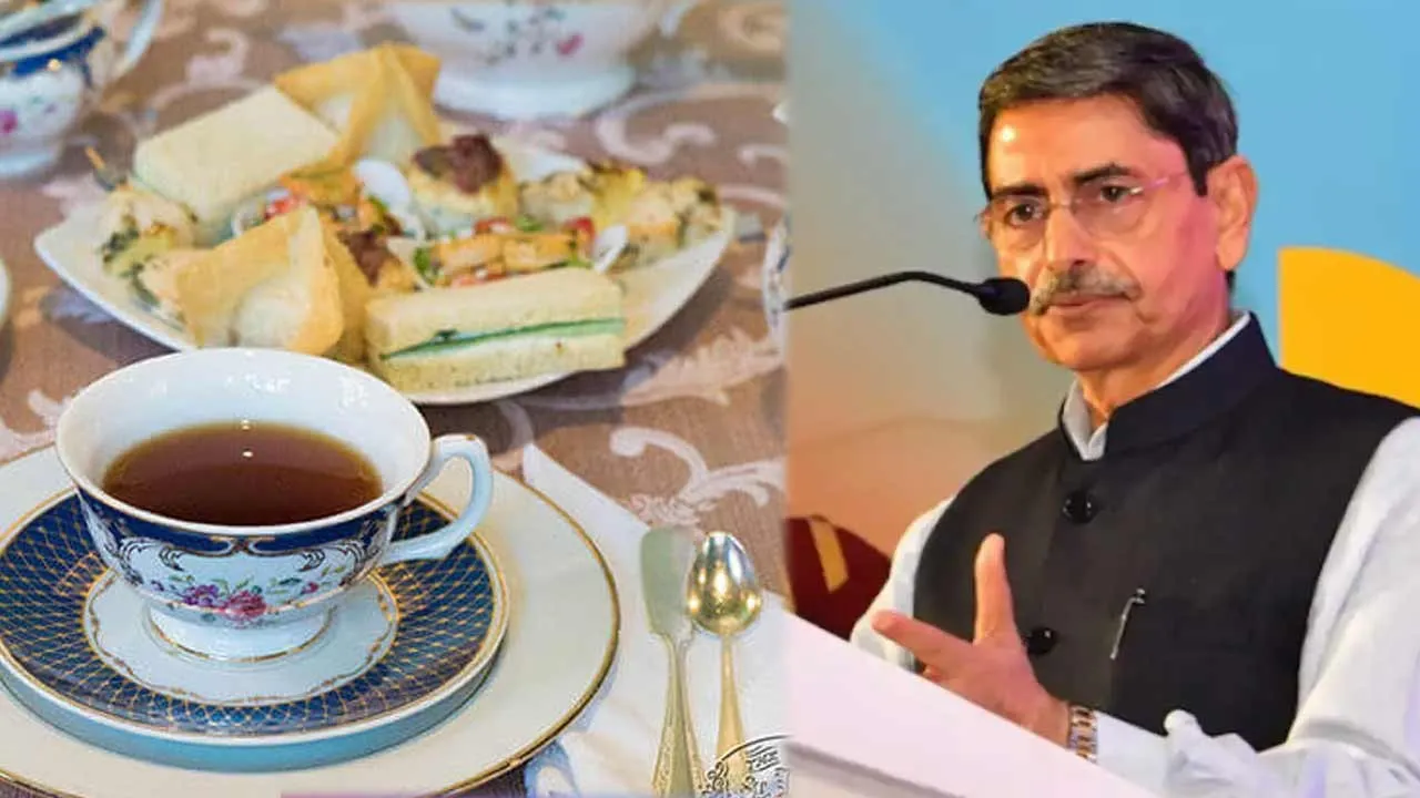  Governor's tea party; AIADMK, BJP participate Photograph: (governor) 