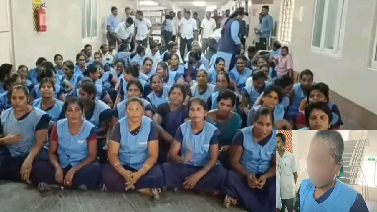  தூய்மை பணியாளரின் கன்னத்தில் அறைந்த செவிலியர்; அரசு மருத்துவமனையில் போராட்டம்!