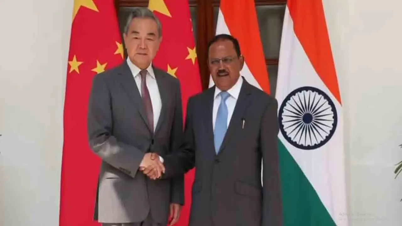  National Security Advisor Ajit Doval meets Chinese Foreign Minister Wang Yi in delhi 