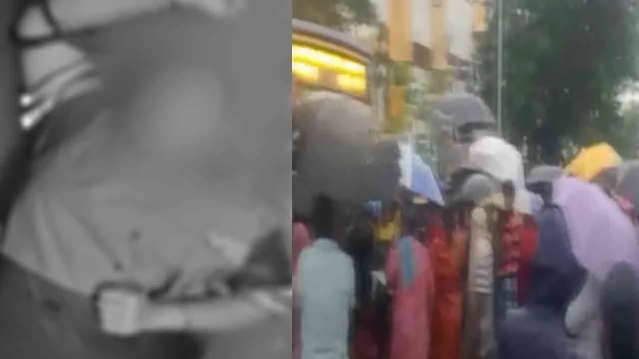  A sanitation worker passed away after being electrocuted for rain in chennai 