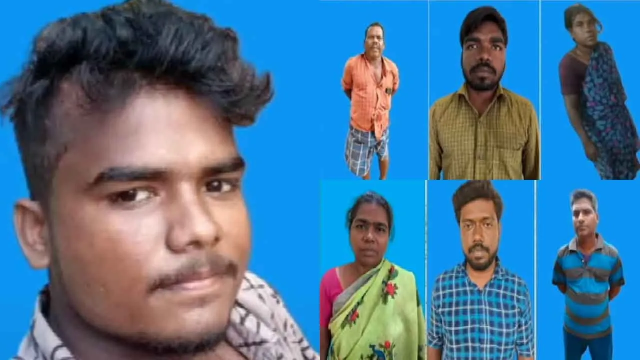  Son lose their live  of alcohol addiction; 6 people including mother arrested Photograph: (ariyalur) 