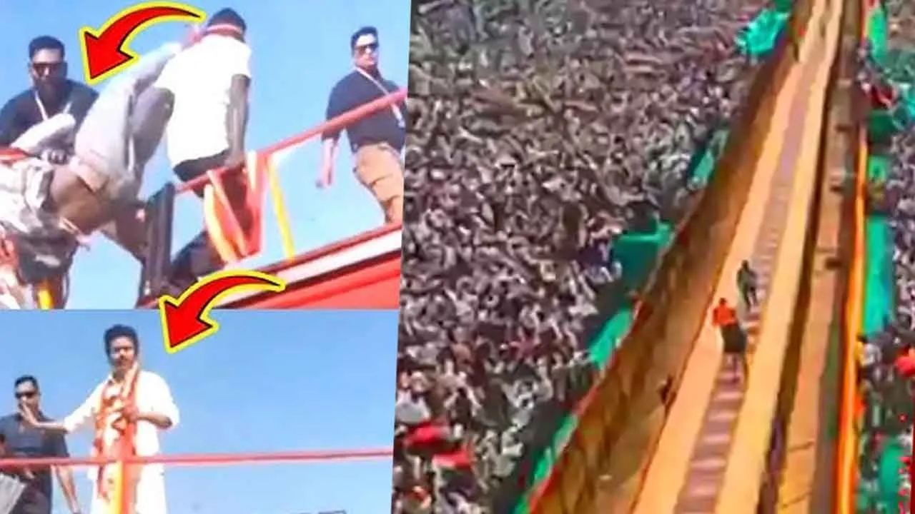  Police file case against bouncers including Vijay Photograph: (tvk) 