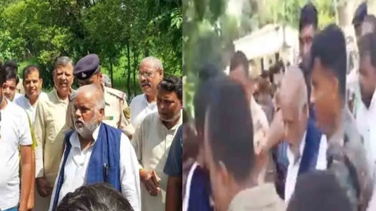  Villagers chased and hit a minister in Bihar 
