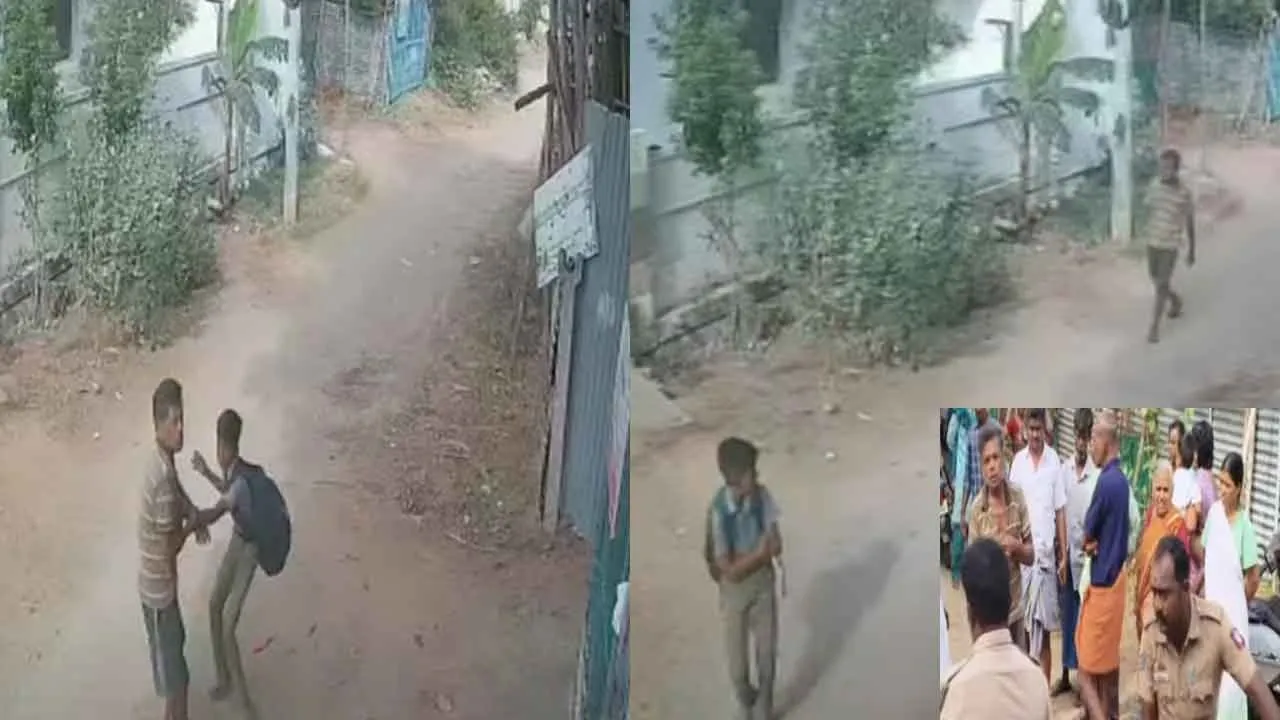  Attempt to kidnap school boy - Northern State man beaten up by locals Photograph: (DINDIGUL) 