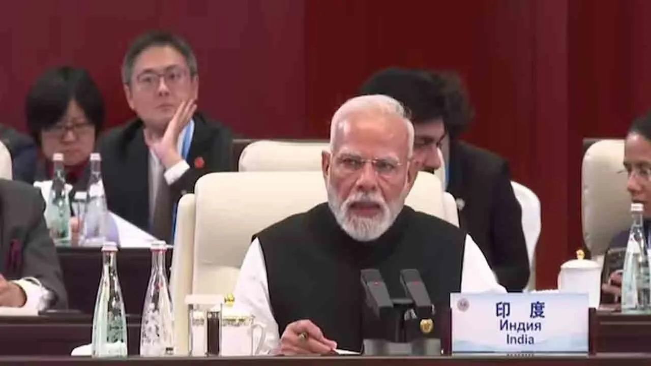  PM Modi at sco summit in china 