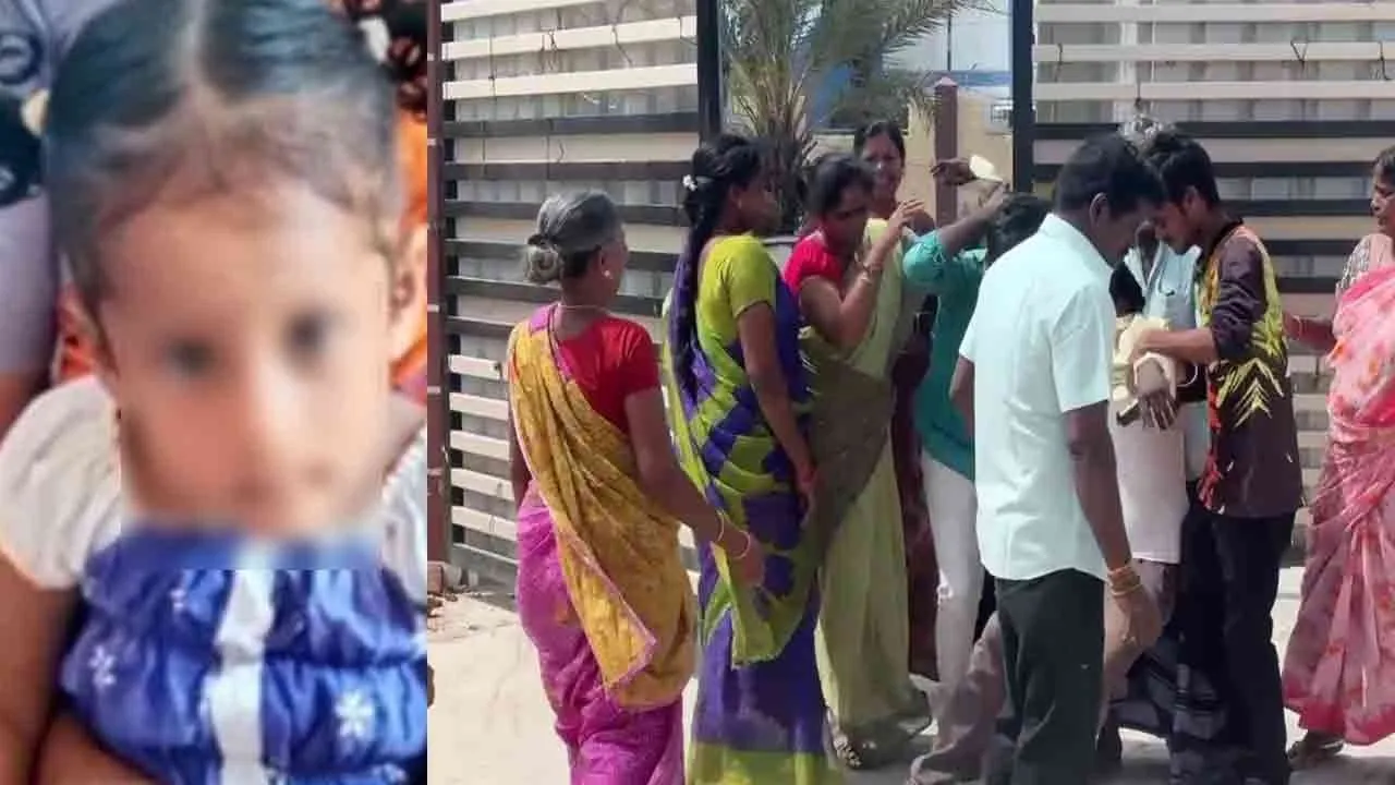  A girl who fell into a bucket of water - an incident that left the village in mourning Photograph: (cuddalore) 