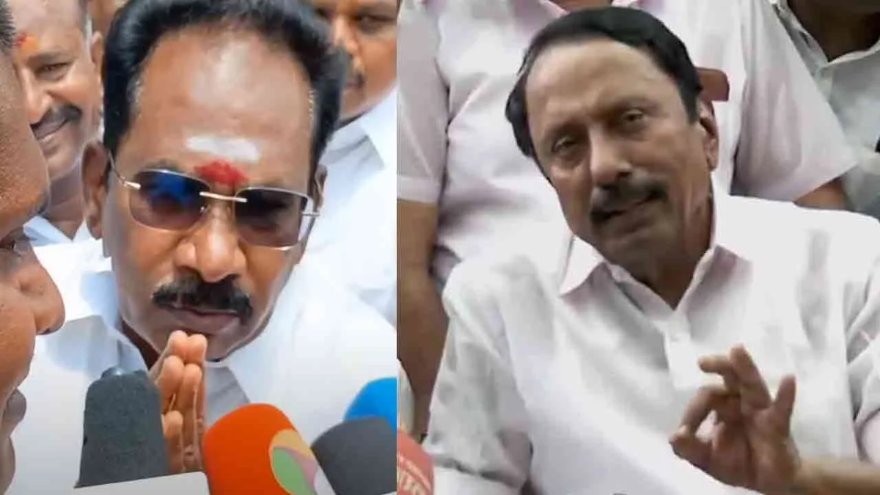  "We'll talk about everything else tomorrow" - Sellur Raju, unable to answer, avoided Photograph: (admk) 