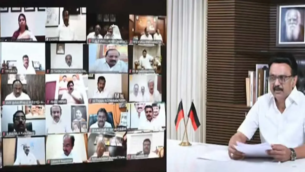  'Forget hunger, sleep and rest until the election, work hard' - M.K. Stalin's speech at the M.C. meeting Photograph: (dmk) 