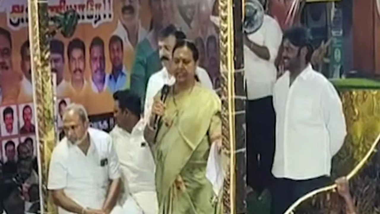  "Why didn't anyone know about Vijayakanth's greatness when he was alive?" - Premalatha Vijayakanth asks Photograph: (dmdk) 