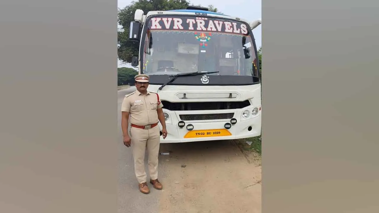  போலி பதிவெண் கொண்ட ஆம்னி பஸ் பறிமுதல்; போக்குவரத்துத் துறை அதிரடி நடவடிக்கை!