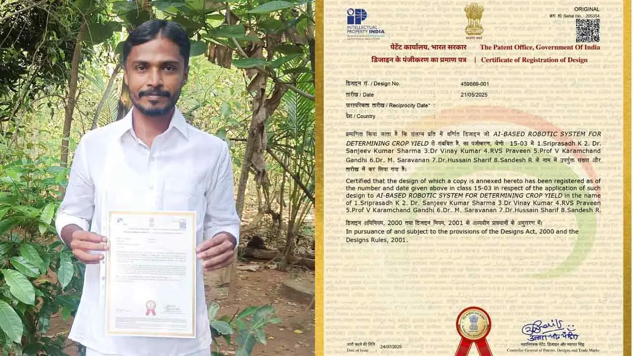  விளையும் பயிர் முளையிலே தெரியும்;  ஏ.ஐ மூலம் கண்டறிந்து காப்புரிமை பெற்ற தமிழக ஆய்வாளர்கள்!