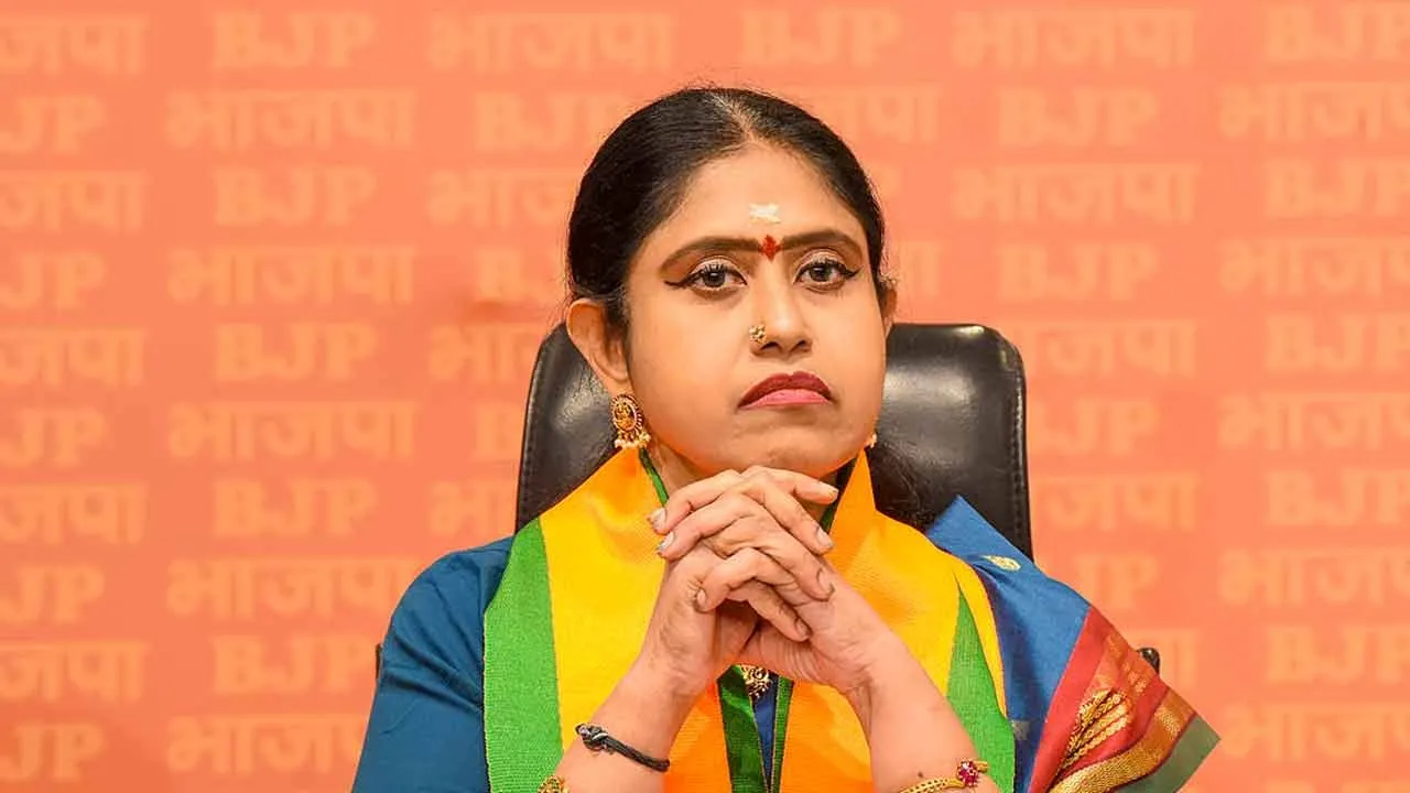  'Congress should abandon the culture of throwing bombs' - BJP's Vijayadharani interview Photograph: (bjp) 