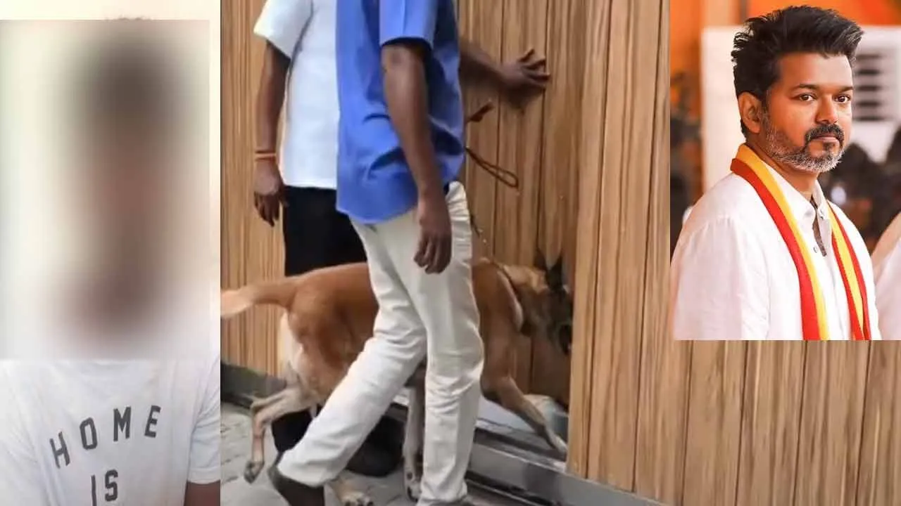  Person broke into house; Vijay's request to the police - bomb experts inspect Photograph: (tvk vijay) 